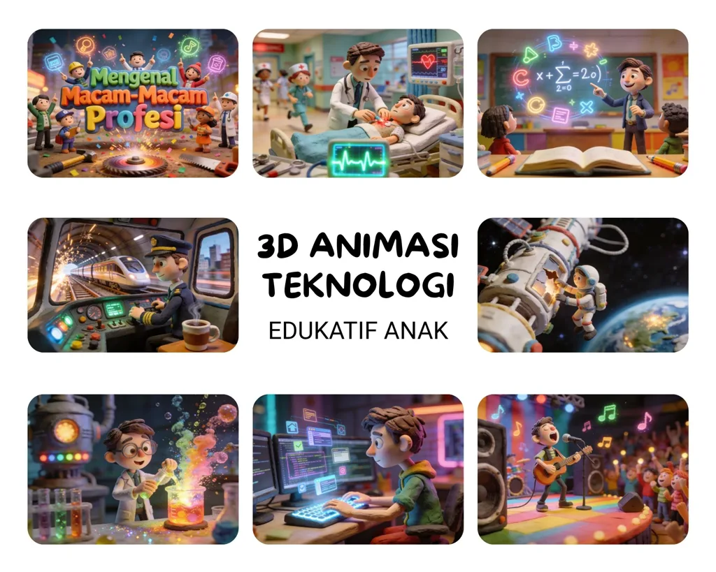 3D Animasi Edukatif Anak - Cerita Teknologi